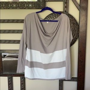 Gap cowl neck long sleeve shirt